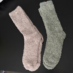 UGG Cozy Socks - Pink and Green